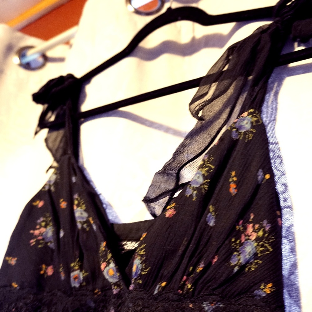 Betsey Johnson Floral Chiffon Dress